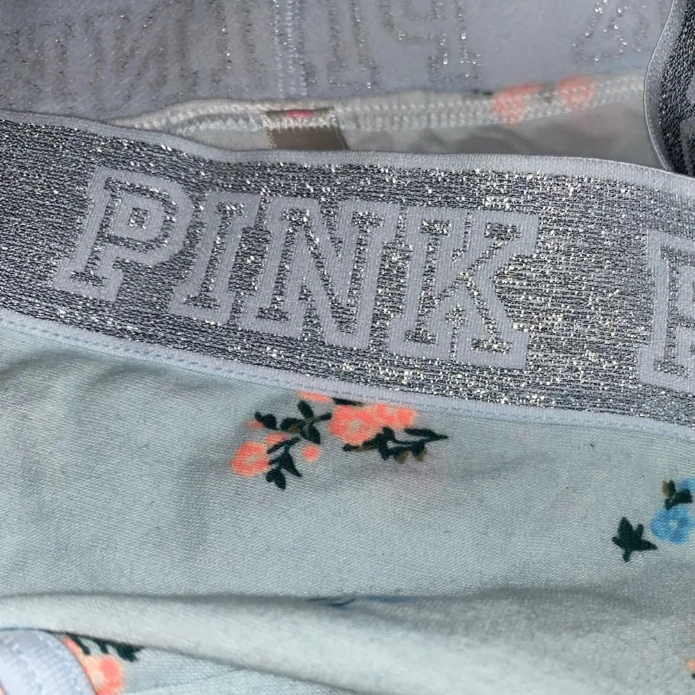 Victoria’s Secret Pink panties VS PINK logo boyshort panty PINK glitter sparkle - Picture 2 of 3